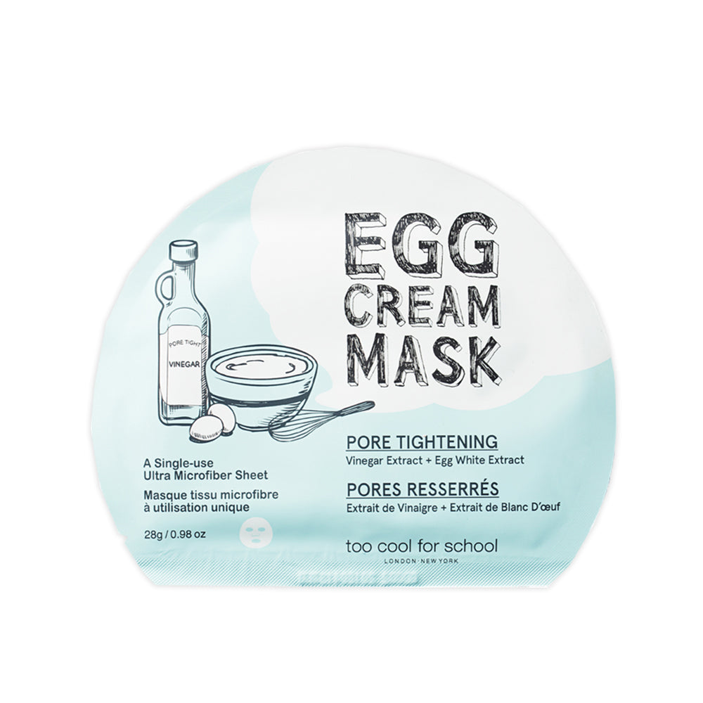TOO COOL FOR SCHOOL Egg Cream Mask 28g 10 Sheets (4 Types)