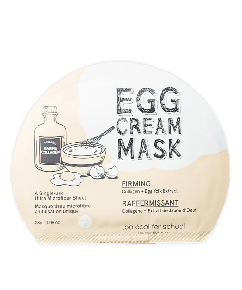 TOO COOL FOR SCHOOL Egg Cream Mask 28g 10 Sheets (4 Types)