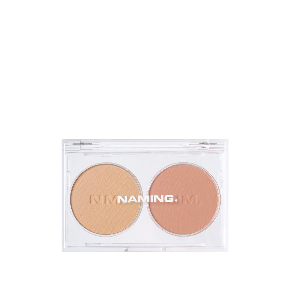 NAMING Fluffy Powder Blusher Duo Palette 3.2g x 2