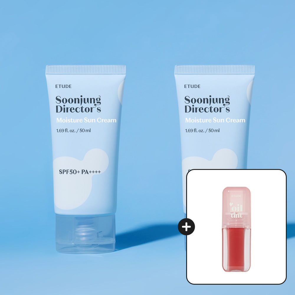 ETUDE Value Double Set Soon Jung Director Moisture Sun Cream , SPF50+ PA++++ 50ml