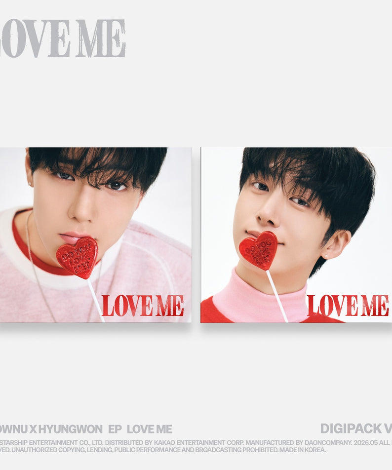 SHOWNU X HYUNGWON - EP [LOVE ME] (DIGIPACK VER.) (SHOWNU VER. / HYUNGWON VER.) (Limited) (Random 1 of 2) - Kpop Album Koolseoul