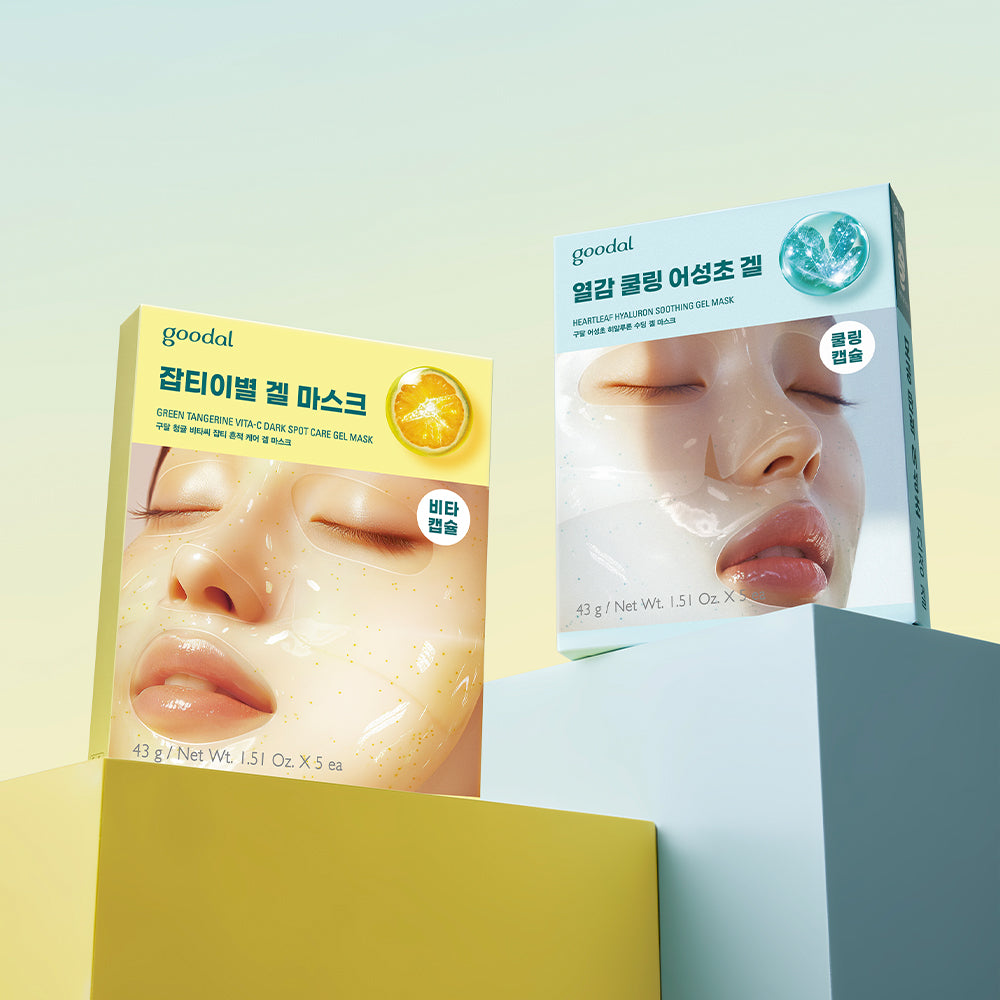 GOODAL Soothing Gel Mask + Vitamin C Gel Mask 10-Pack