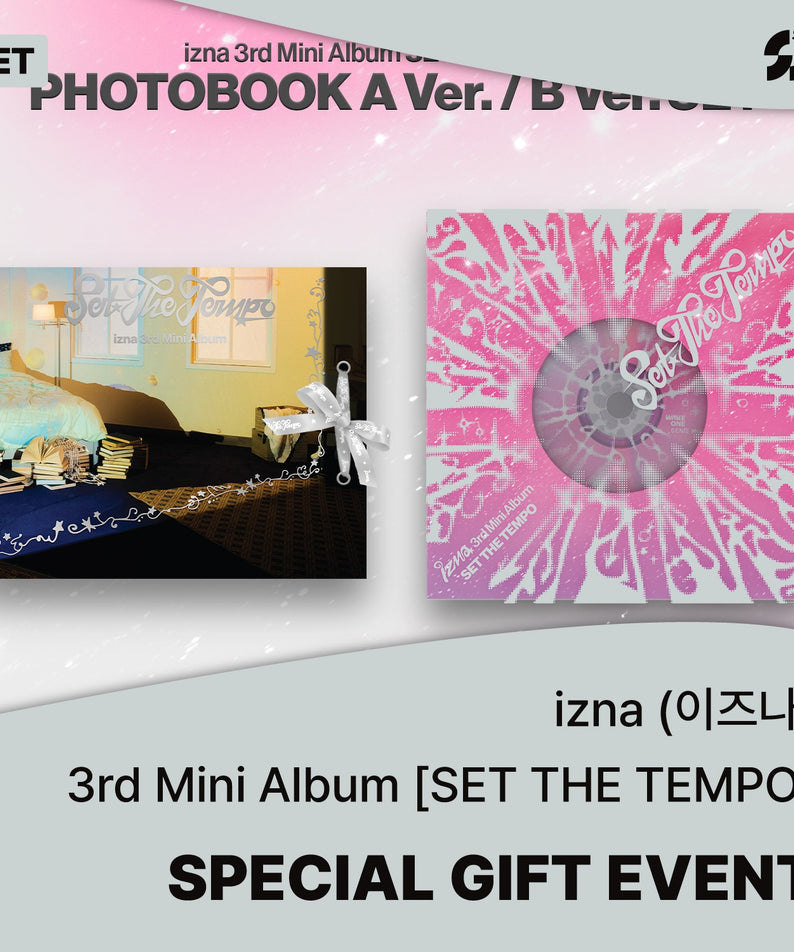 izna - [SET THE TEMPO] (PHOTOBOOK A Ver. / PHOTOBOOK B Ver.) (Set of 2) - Kpop Album Koolseoul