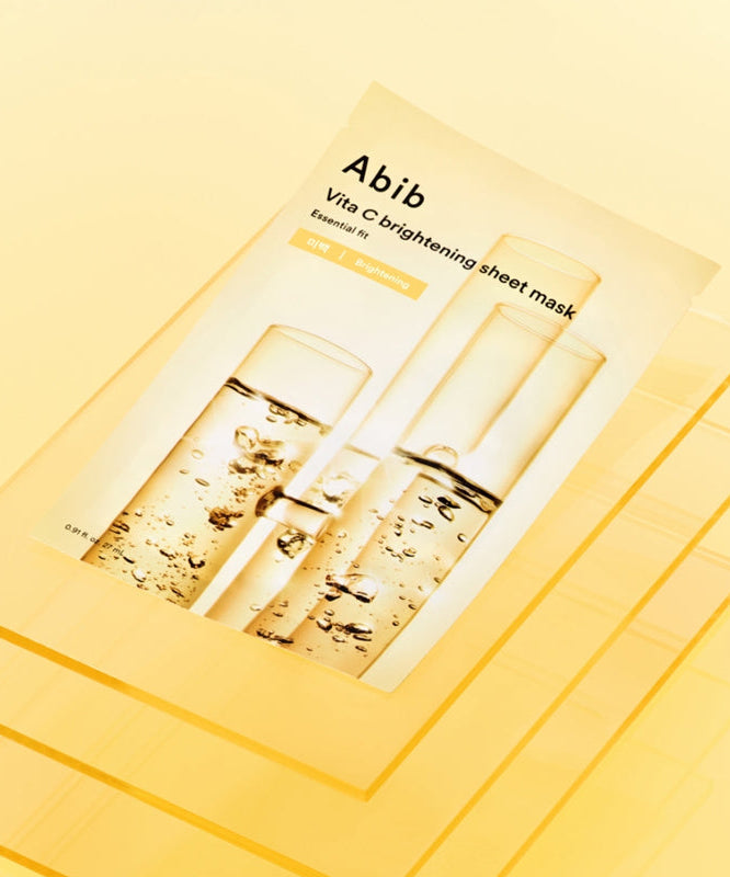 ABIB ABIB Madecassoside Soothing Sheet Essential Fit product packaging on yellow background