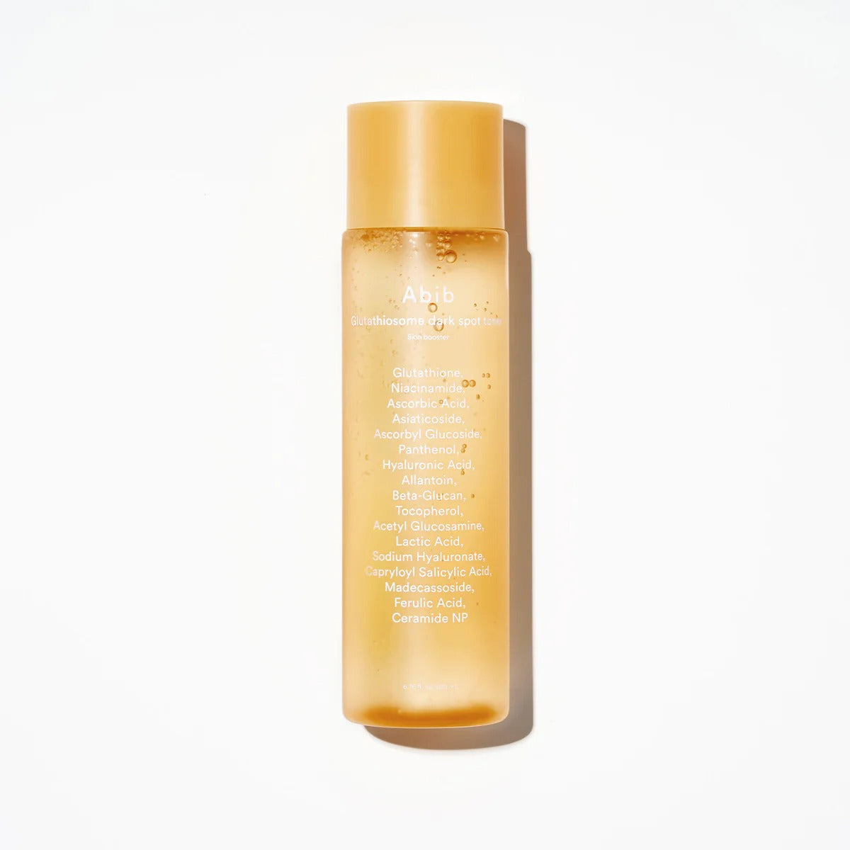 ABIB Glutathiosome Dark Spot Toner Skin Booster 200ml bottle on white background