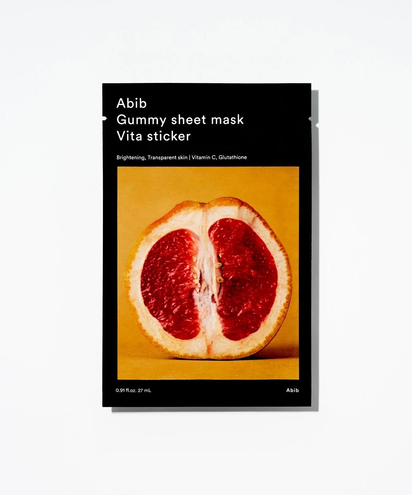 ABIB Gumy Sheet Mask Vita Sticker 10 sheets for brightening and transparent skin with Vitamin C and Glutathione.