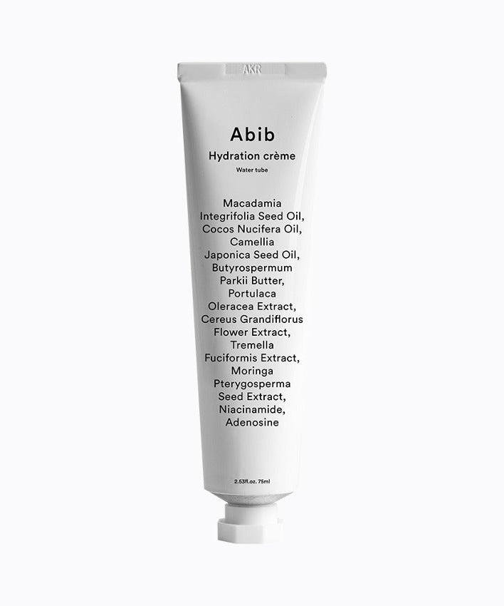 ABIB Hydration Crème Water Tube 75ml for skin hydration and nourishment