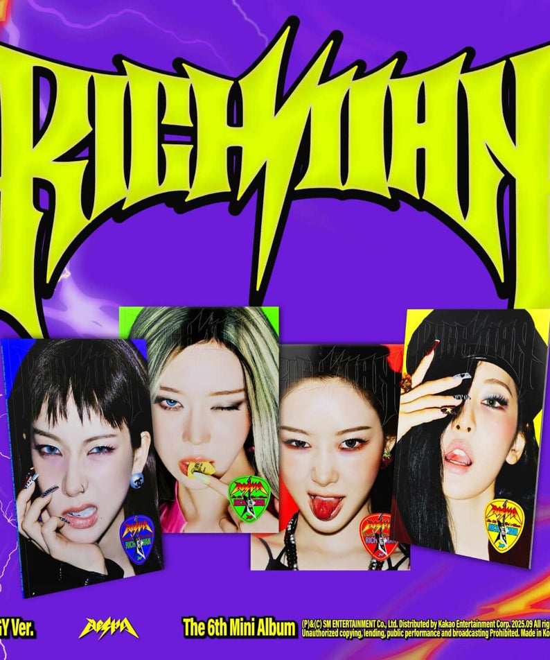 AESPA - 6th Album [Rich Man] (ENERGY Ver.) (Random 1 of 4) - | Kool Seoul - Buy Kpop Albums Online