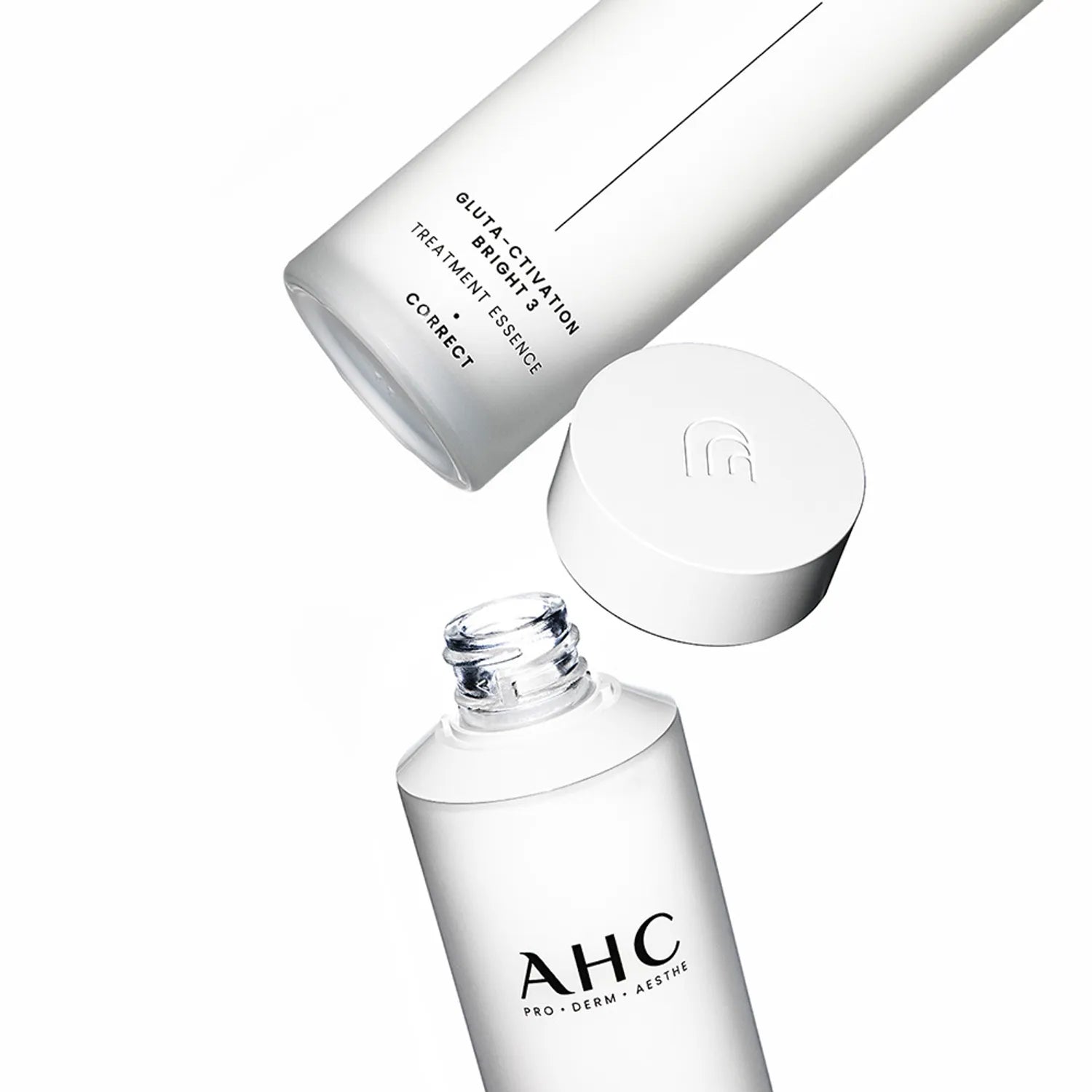 AHC Gluta Activation Bright 3 Treatment Essence 130ml bottle on a white background.