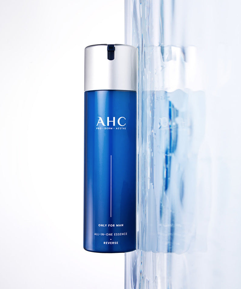 AHC Only For Men All-in-One Essence 200ml — Gentleman Korea premium blue bottle for men’s skincare