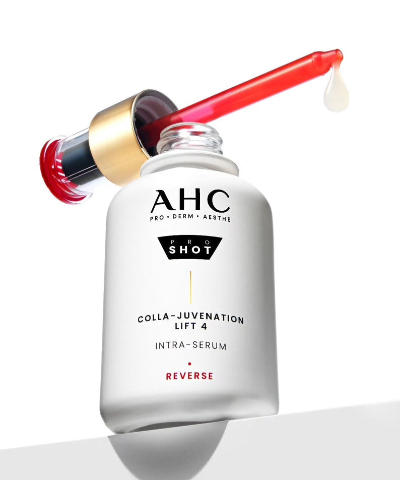 AHC Pro Shot Cola Juvenation Lift 4 Intra Serum 40ml bottle with open dropper