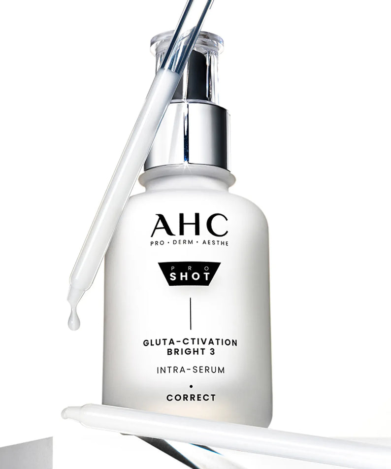 AHC Pro Shot Gluta Activation Bright 3 Intra Serum 40ml bottle with dropper