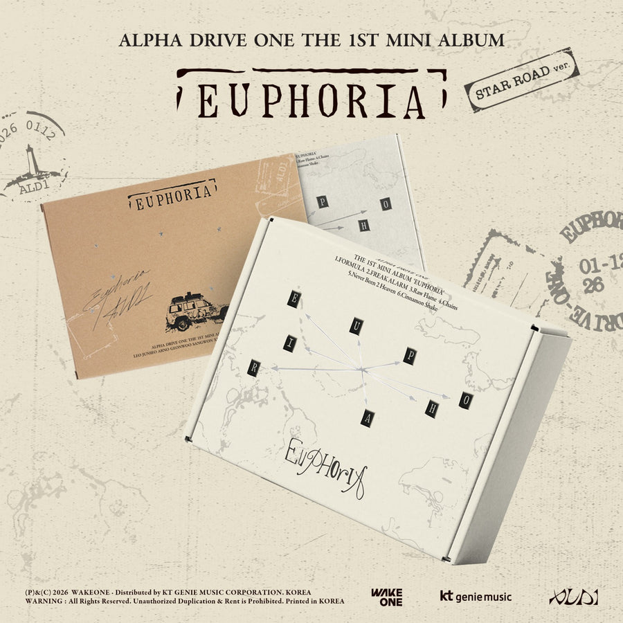 Alpha Drive One - The 1st Mini Album [Euphoria] (Star Road Ver.) - Kpop Album