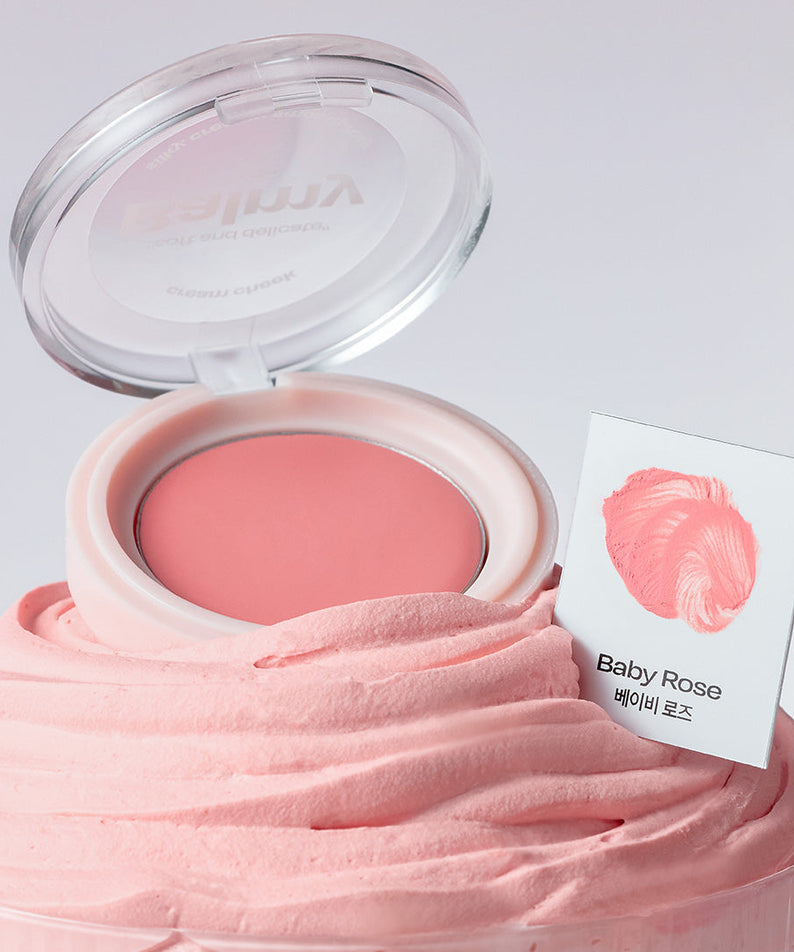 ALTERNATIVE STEREO Balmy Cream Cheek in Baby Rose color showcased in stylish packaging