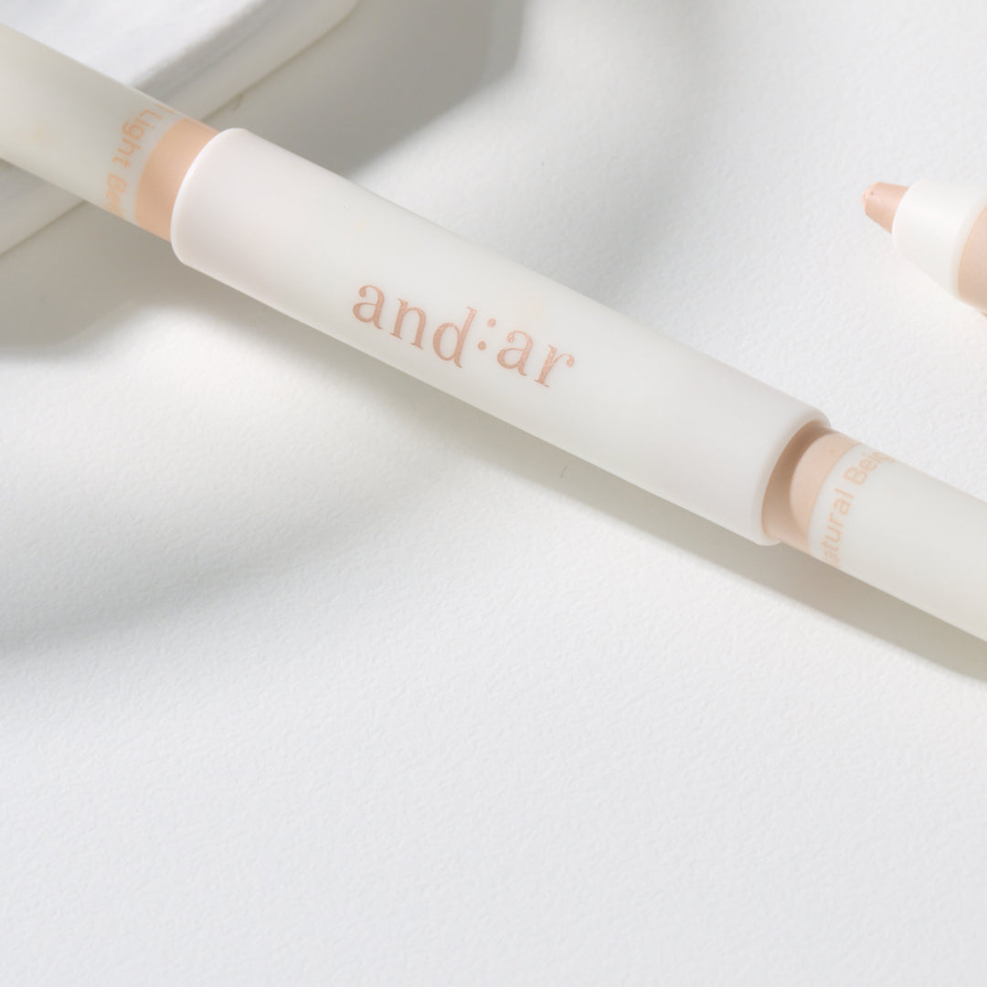 AND:AR Soft Skinfit Dual Concealer Pencil displayed on a white background.