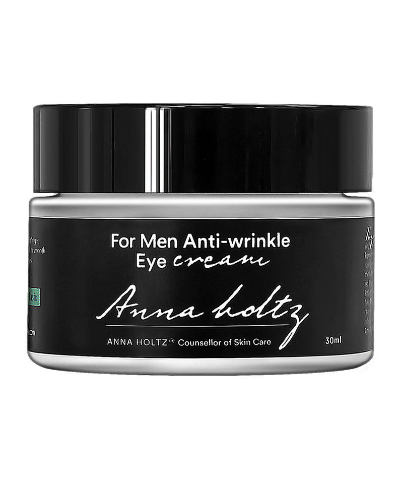 ANNA HOLTZ For Men Anti-Wrinkle Eye Cream 30ml product shot — Gentleman Korea premium Korean skincare for men, 30ml jar
