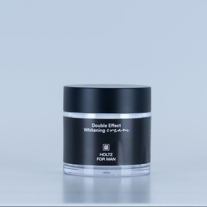ANNA HOLTZ For Men Double Effect Whitening Cream 100ml jar product image for Gentleman Korea, black packaging on light background