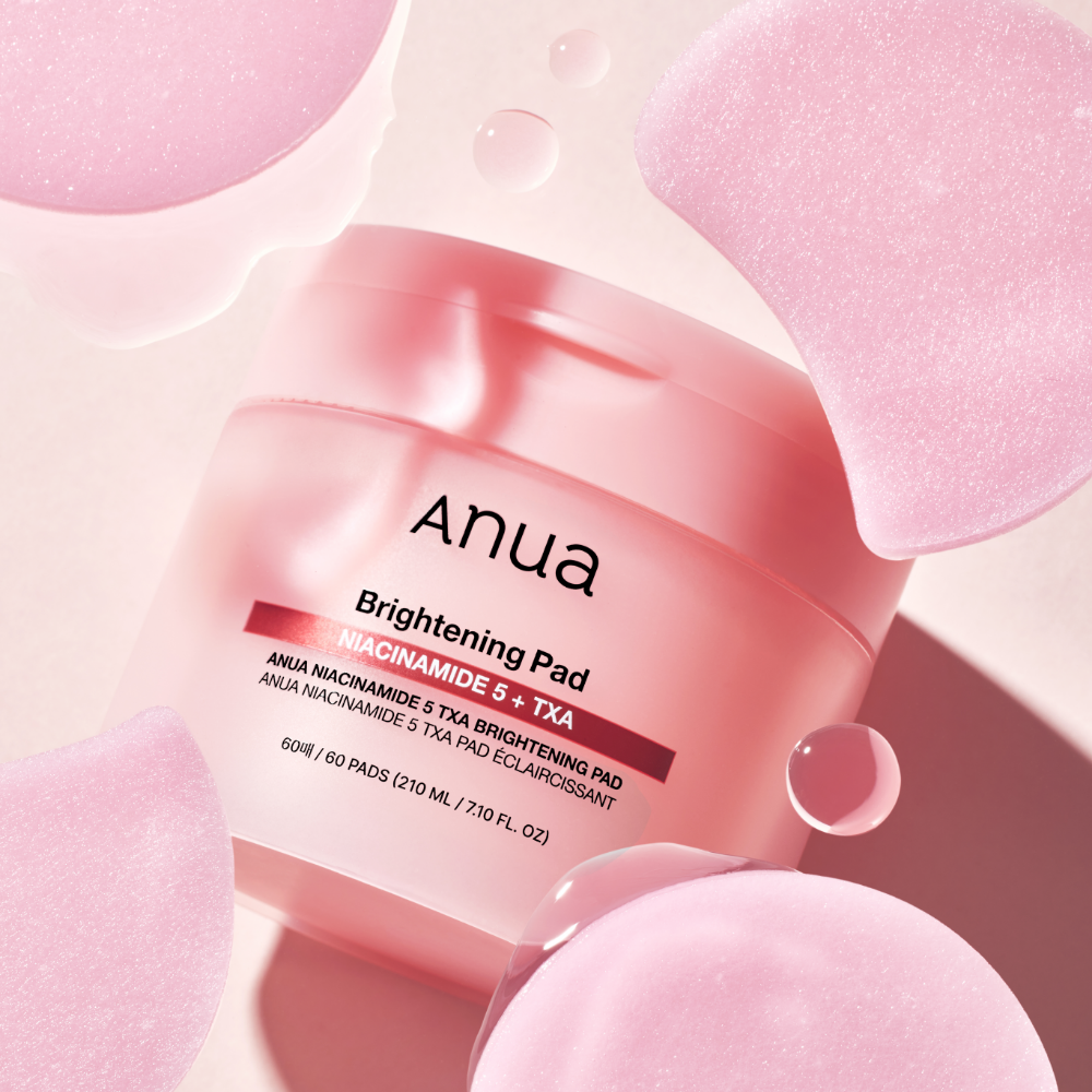 ANUA Niacinamide 5 TXA Brightening Pad 60 Pads in pink packaging