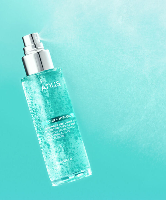 ANUA PDRN Hyaluronic Acid Moisture Capsule Mist 100ml in a spray bottle.