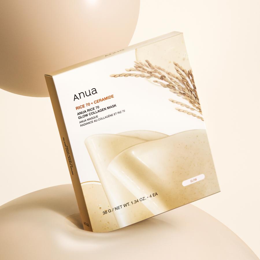 Anua Rice 70 Glow Collagen Mask (4 Sheets)