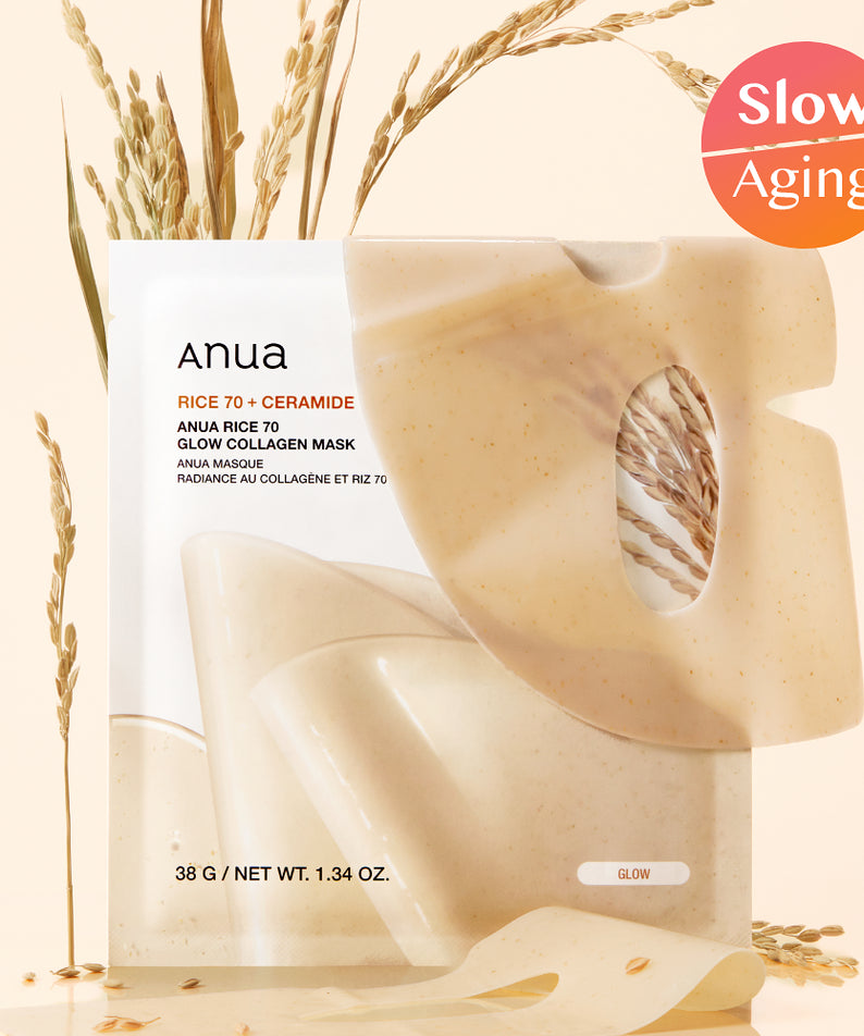 Anua Rice 70 Glow Collagen Mask (4 Sheets)