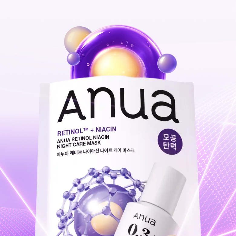 Anua Retinol Niacin Night Care Mask 1 Sheets