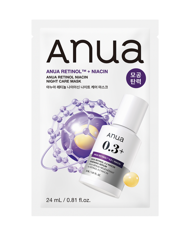 Anua Retinol Niacin Night Care Mask 1 Sheets