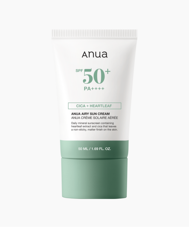 Anua Cica + Heartleaf Airy Sun Cream SPF50+ Pa++++ 50ml