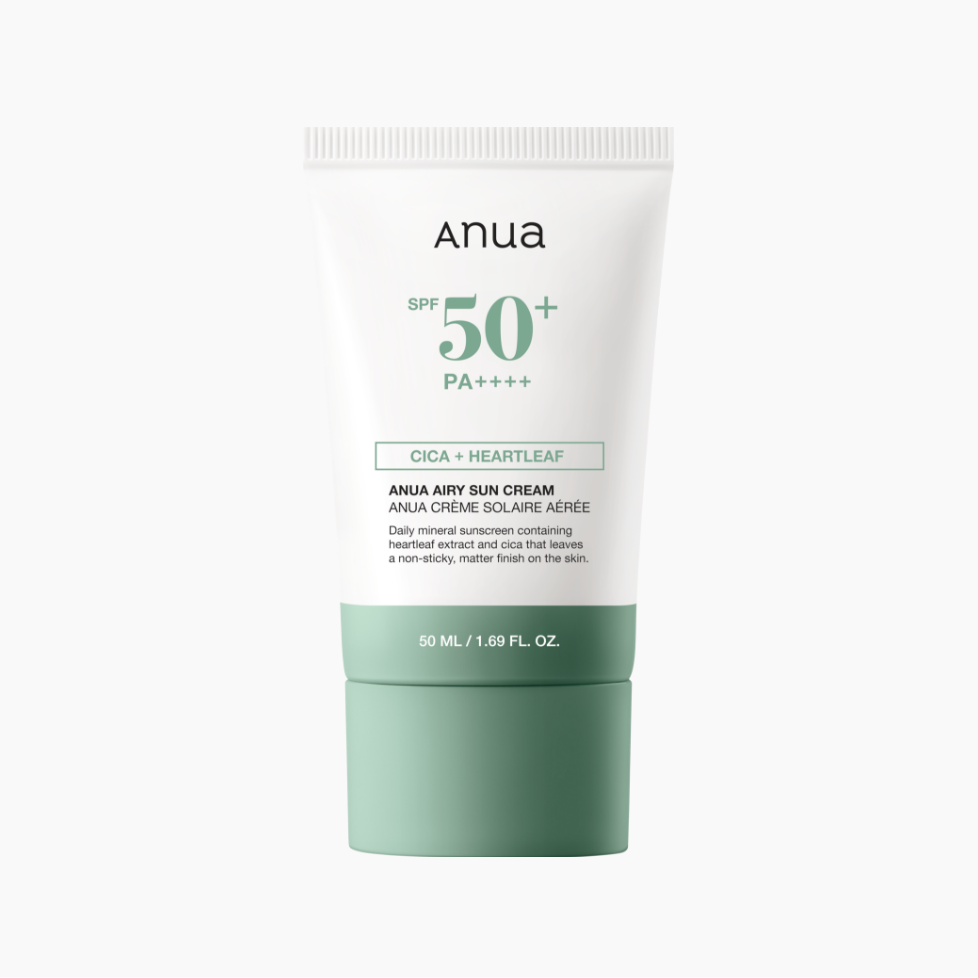 Anua Cica + Heartleaf Airy Sun Cream SPF50+ Pa++++ 50ml