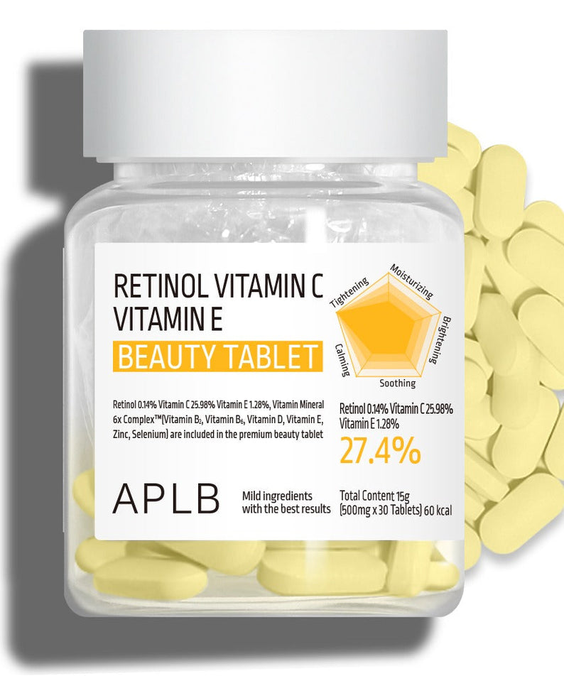 Aplb Retinol Vitamin C Vitamin E Beauty Tablet