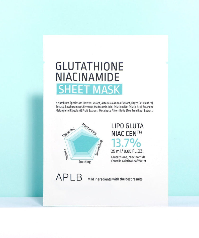 Aplb Glutathione Niacinamide Sheet Mask 10-Pack