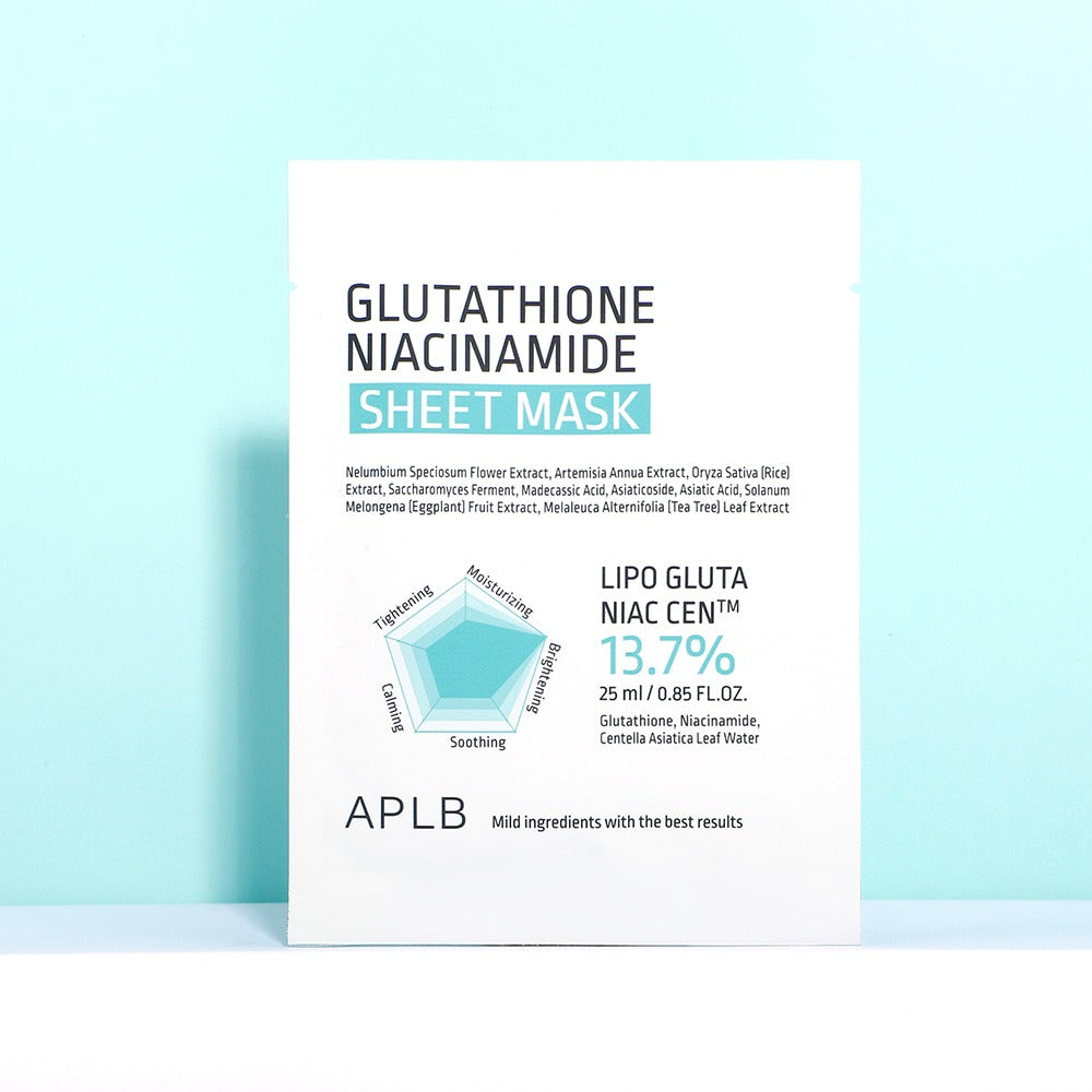 Aplb Glutathione Niacinamide Sheet Mask 10-Pack