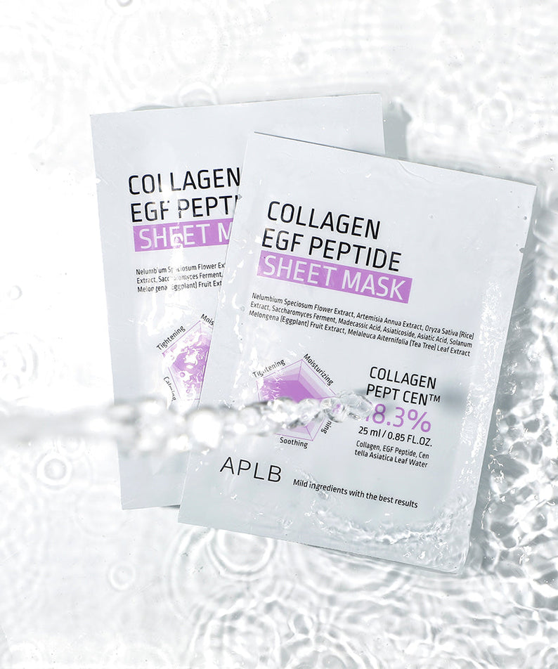 Aplb Collagen Egf Peptide Sheet Mask 10-Pack