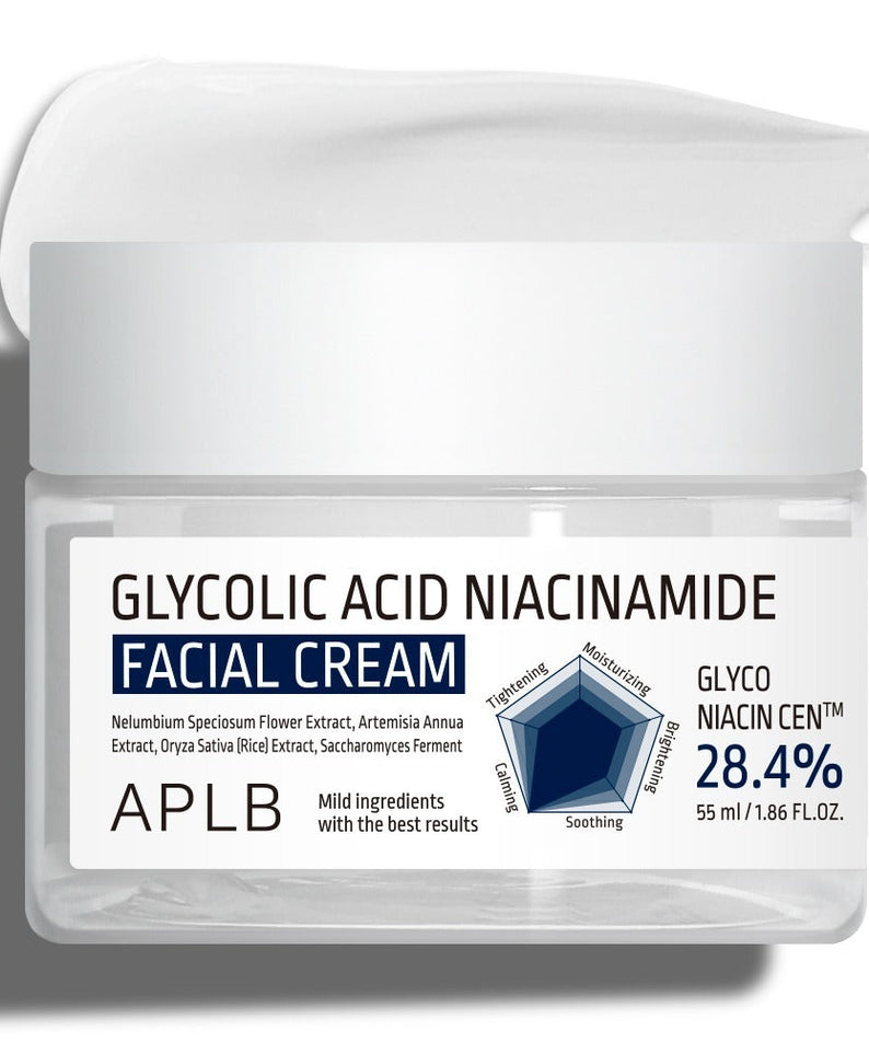 Aplb Glycolic Acid Niacinamide Facial Cream 55ml