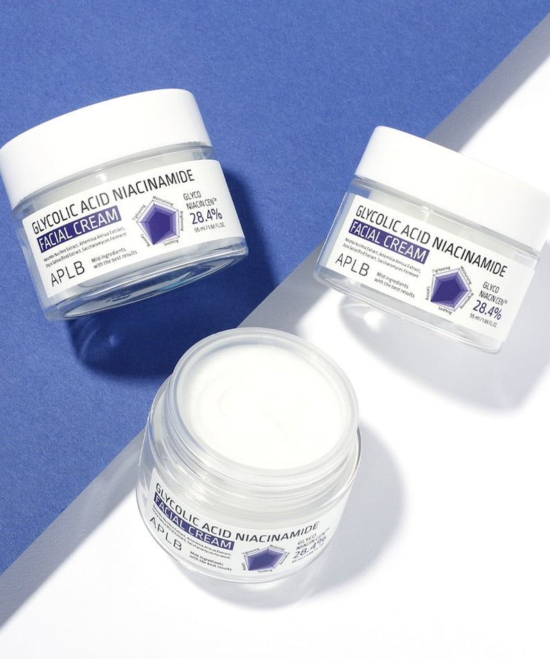 Aplb Glycolic Acid Niacinamide Facial Cream 55ml