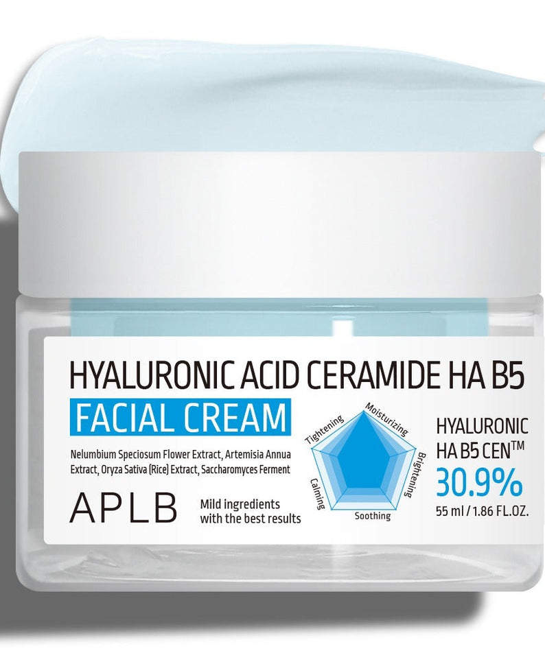 Aplb Hyaluronic Acid Ceramide Ha B5 Facial Cream 55ml