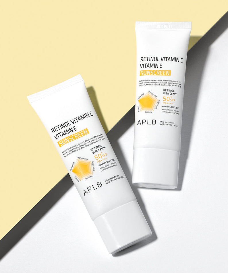 Aplb Retinol Vitamin C Vitamin E Sunscreen SPF50+ Pa++++ 40ml