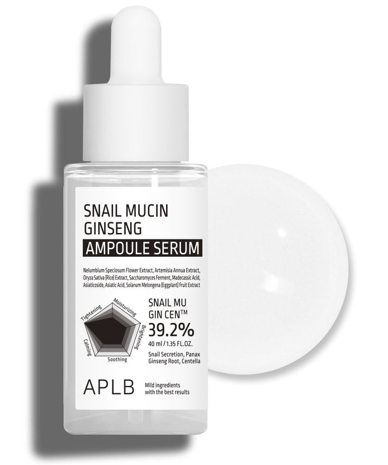 Aplb Snail Mucin Ginseng Ampoule Serum 40ml