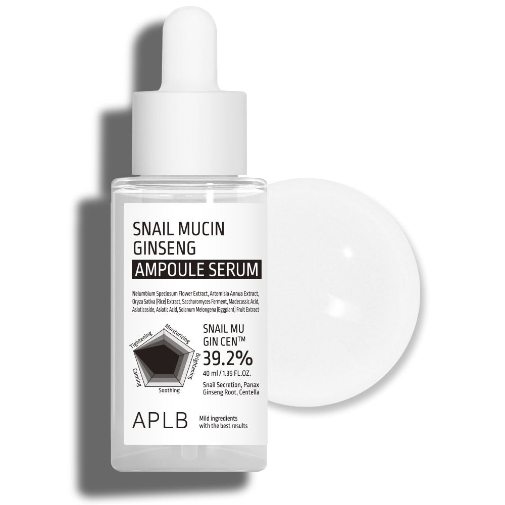 Aplb Snail Mucin Ginseng Ampoule Serum 40ml