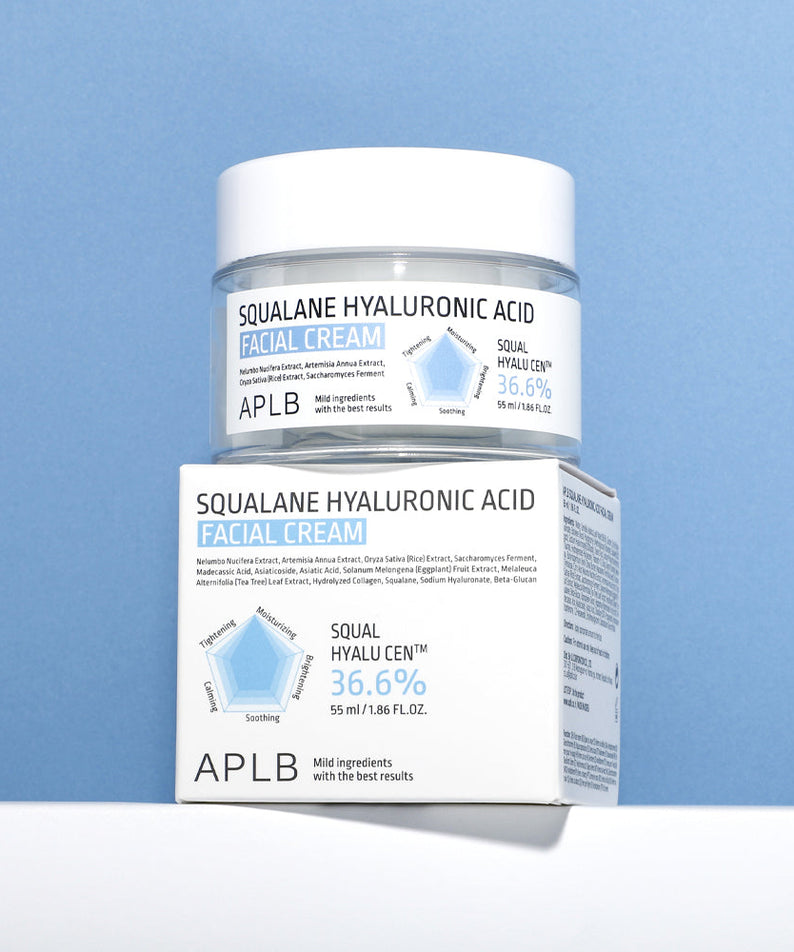 Aplb  Squalane Hyaluronic Acid Facial Cream 55ml