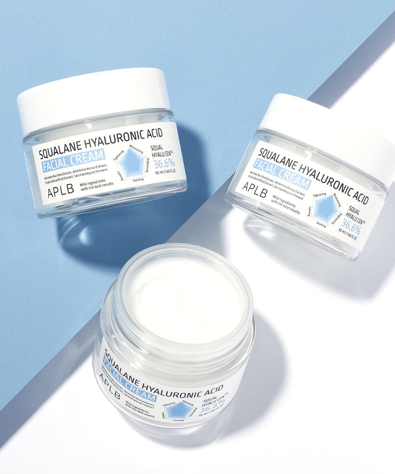 Aplb  Squalane Hyaluronic Acid Facial Cream 55ml