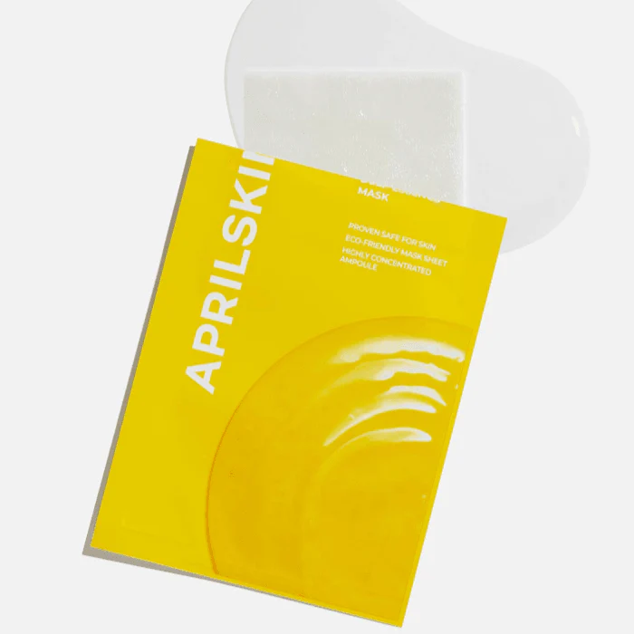 APRILSKIN Real Calendula Deep Essence Mask packaging with mask sheet