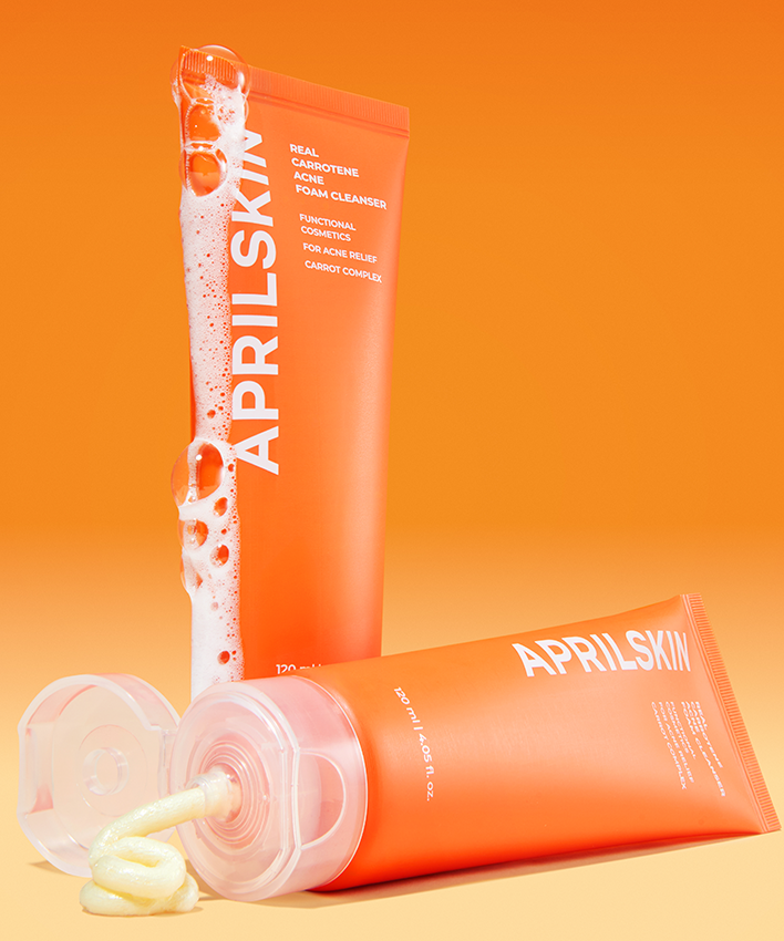 Aprilskin Real Carrotene Acne Foam Cleanser 120ml