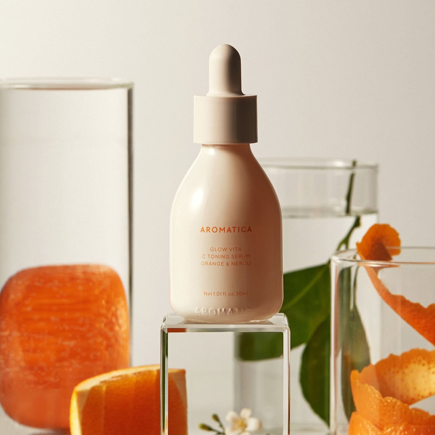 AROMATICA Glow Vita Toning Serum & Good Night Cream Set with citrus extract