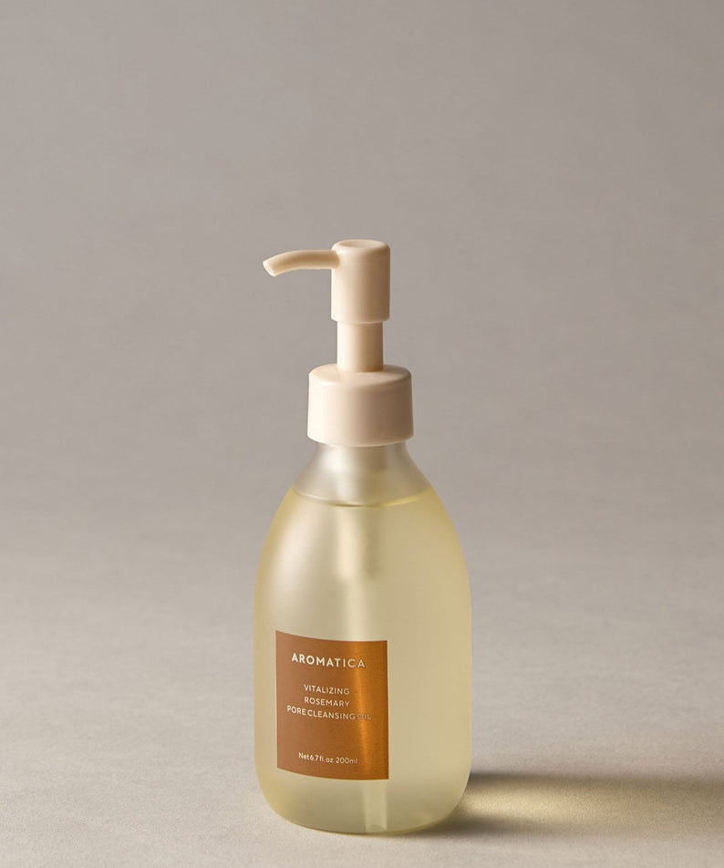 AROMATICA Vitalizing Rosemary Pore Cleansing Oil 200ML in beige bottle