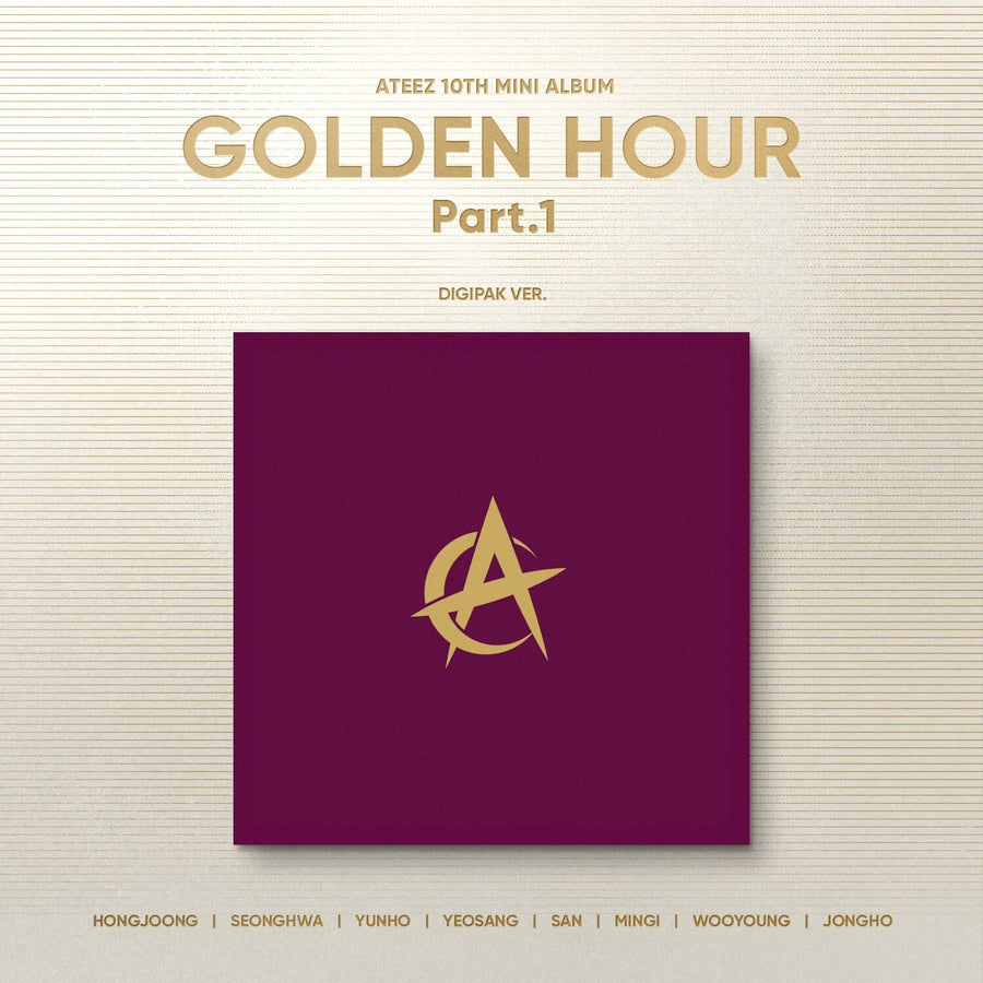 Ateez - 10th Album [Golden Hour : Part.1] (Digipak Ver.) (Random) - Kpop Album