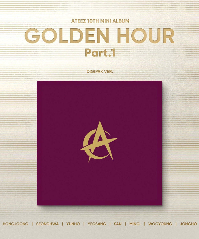 ATEEZ - 10th Album [GOLDEN HOUR : Part.1] (Digipak VER.) (Se | Kool Seoul - Buy Kpop Albums Online