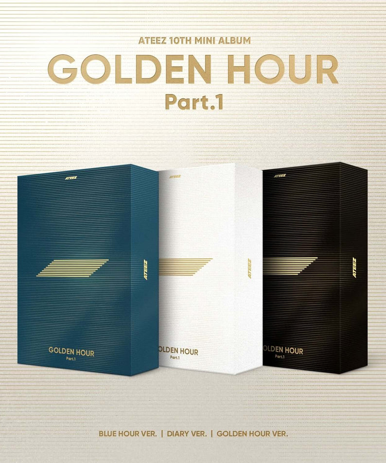 ATEEZ - 10th Album [GOLDEN HOUR : Part.1] (Set of 3) - Kpop  | Kool Seoul - Buy Kpop Albums Online