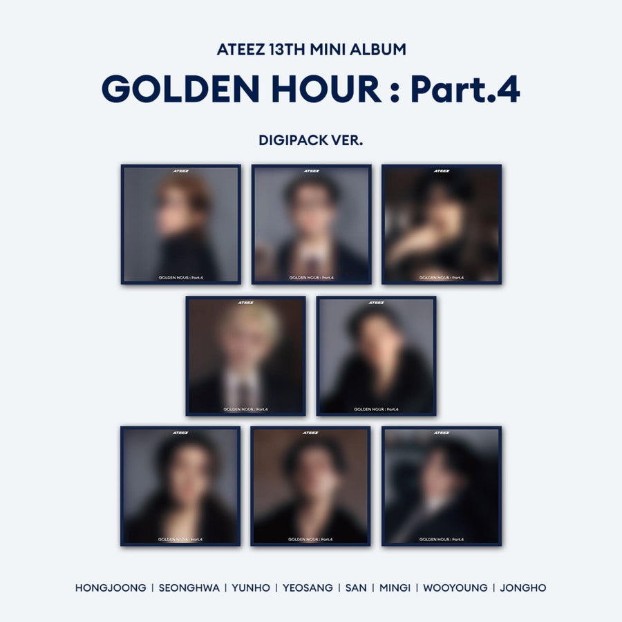 Ateez - [Golden Hour : Part.4] (Digipack Ver.) (Random 1 Of 8) - Kpop Album