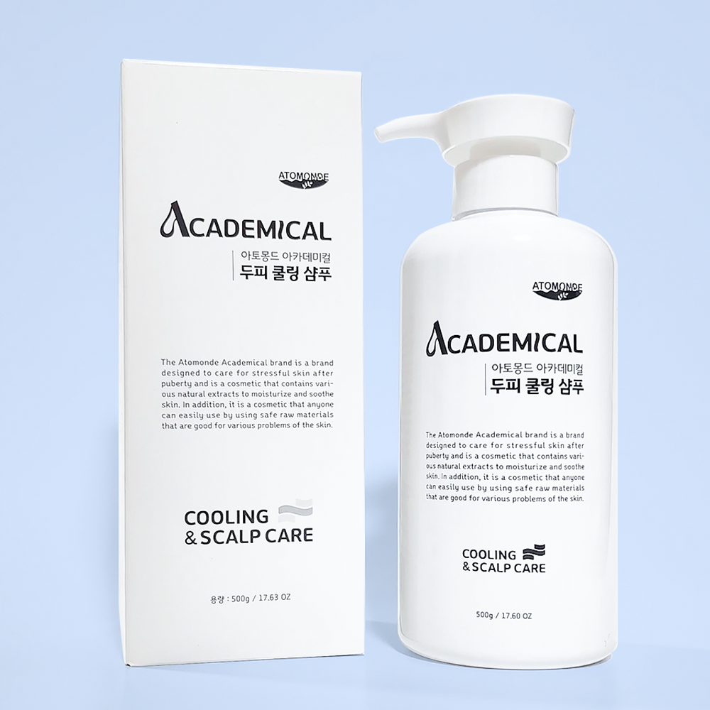 ATOMANDE Academic Scalp Cooling Shampoo 500ml with packaging for scalp care